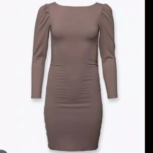 Susana Monaco taupe Long Sleeve Dress